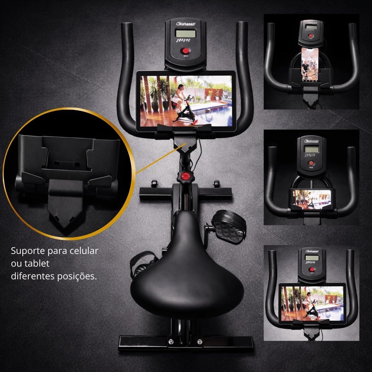 Suporte da Bicicleta Avelã Fit para celular ou tablet